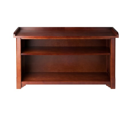 Milan 2-Shelf Storage Bench, 40' Wide, Walnut