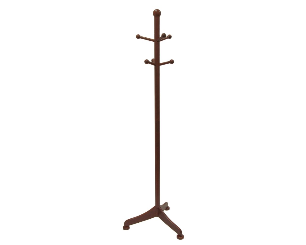 Philip Coat Tree, 6 Pegs, Walnut