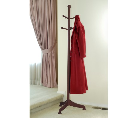 Philip Coat Tree, 6 Pegs, Walnut