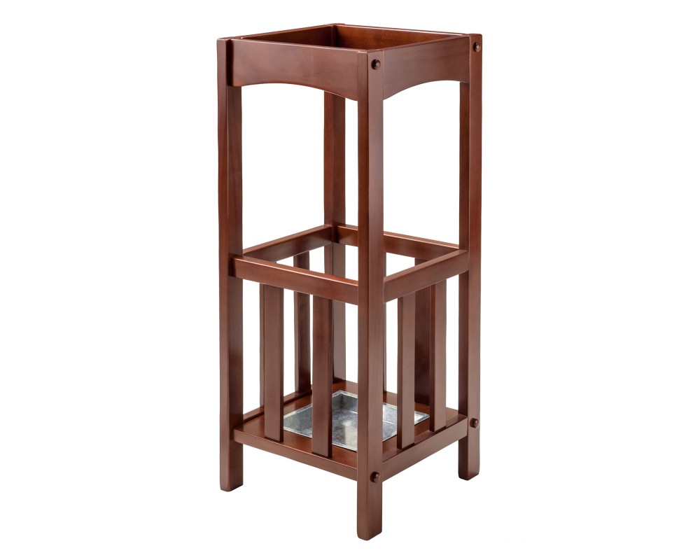 Rex Umbrella Stand, 11' Wide, Walnut