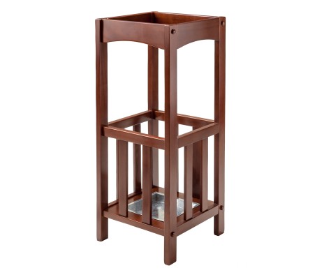 Rex Umbrella Stand, 11' Wide, Walnut