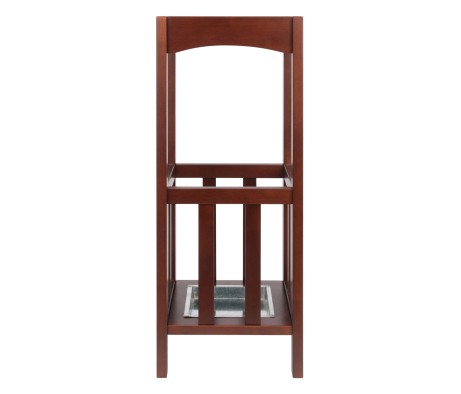 Rex Umbrella Stand, 11' Wide, Walnut
