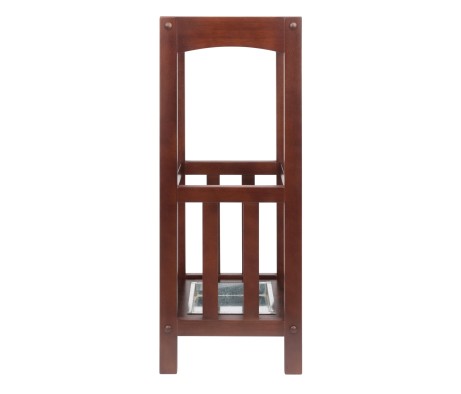 Rex Umbrella Stand, 11' Wide, Walnut