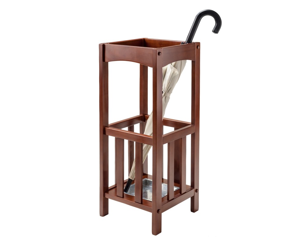 Rex Umbrella Stand, 11' Wide, Walnut