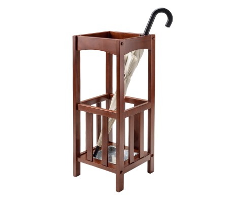 Rex Umbrella Stand, 11' Wide, Walnut