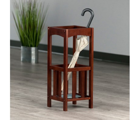 Rex Umbrella Stand, 11' Wide, Walnut