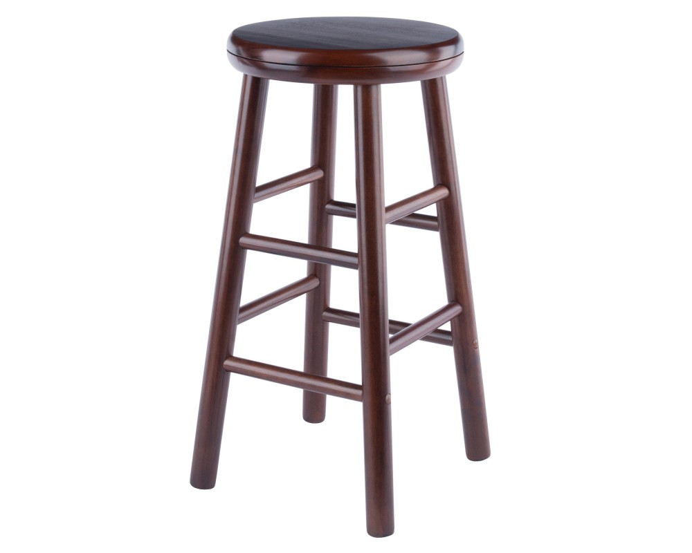 Shelby 2-Pc Swivel Seat Counter Stool, Walnut
