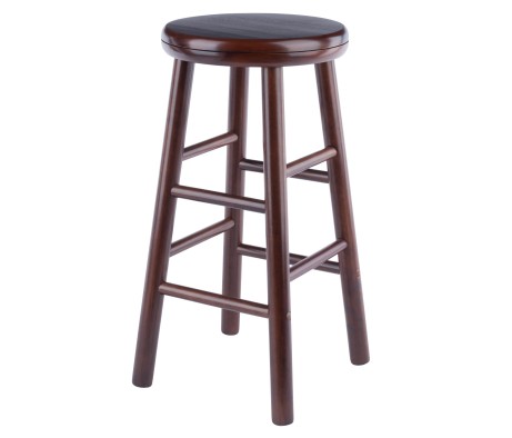 Shelby 2-Pc Swivel Seat Counter Stool, Walnut