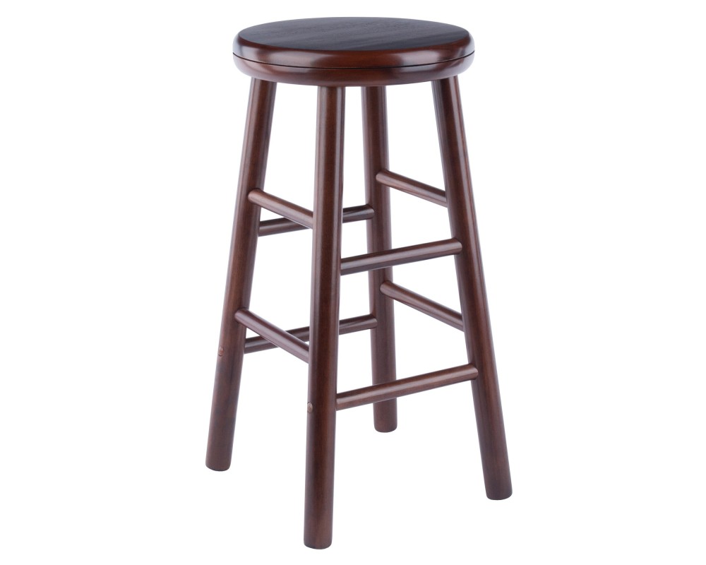 Shelby 2-Pc Swivel Seat Counter Stool, Walnut