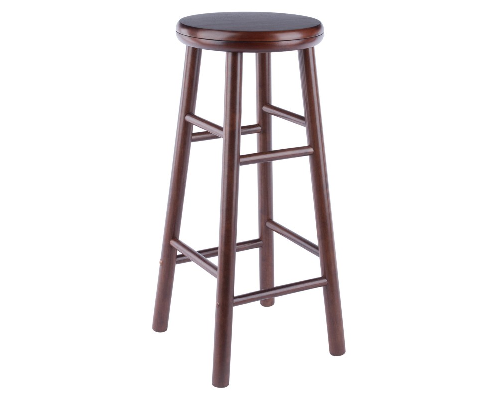 Shelby 2-Pc Swivel Seat Bar Stool, Walnut