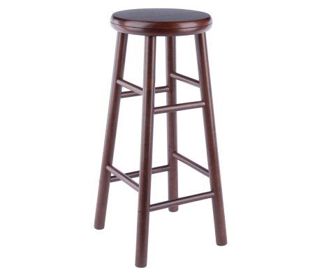 Shelby 2-Pc Swivel Seat Bar Stool, Walnut