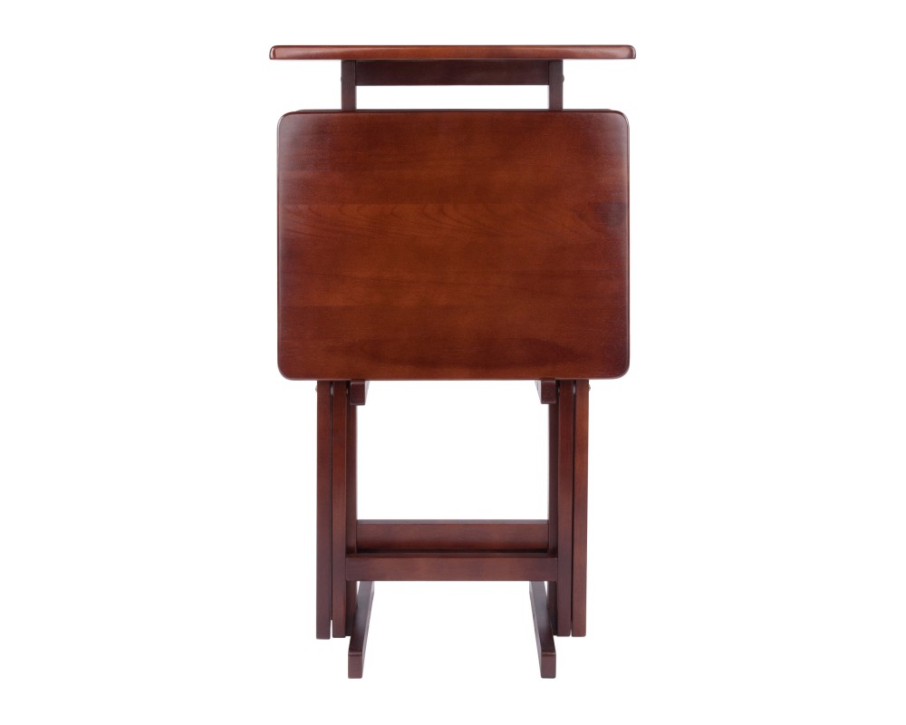 Riley 3-Pc Snack Table Set, Walnut