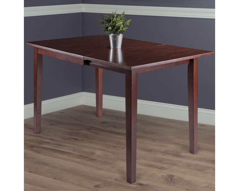 Perrone Extendable Dining Table, 48' Wide, Walnut