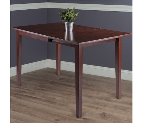 Perrone Extendable Dining Table, 48' Wide, Walnut