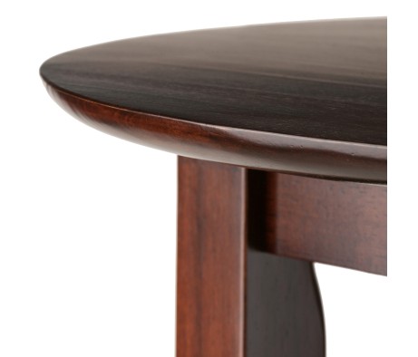 Fiona High Round Dining Table, 39' High, 34' Wide, Walnut
