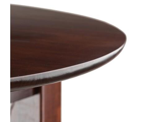 Fiona High Round Dining Table, 39' High, 34' Wide, Walnut