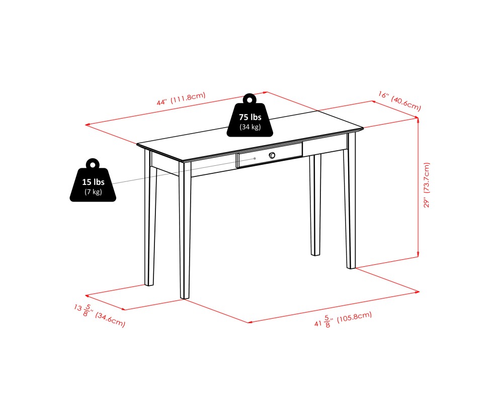 Rochester Console Table, Walnut