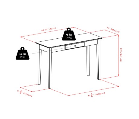 Rochester Console Table, Walnut