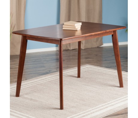 Shaye Dining Table, 47' Wide, 29' High, Walnut