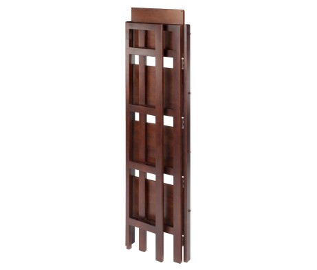Terry 4-Tier Foldable Shelf, Narrow, Walnut