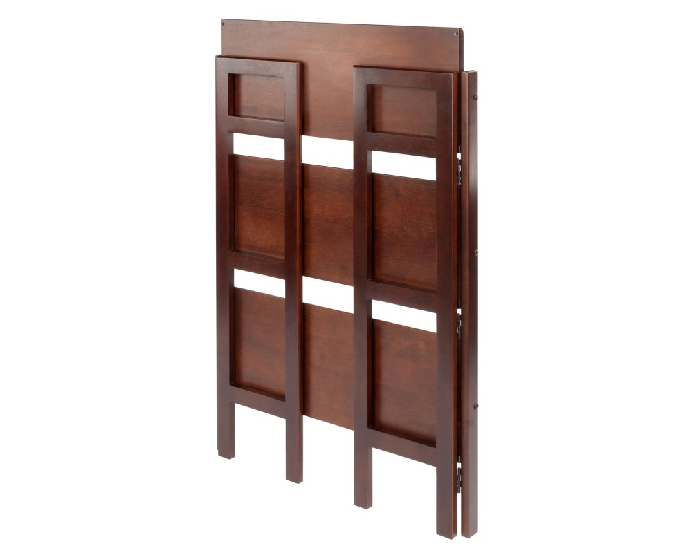 Terry 3-Tier Foldable Shelf, Stackable, Walnut