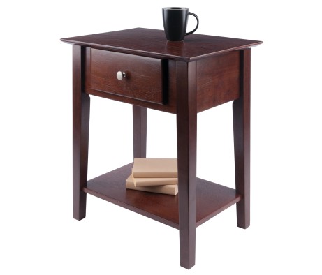 Rochester Nightstand, 25' High, 22' Wide, Walnut