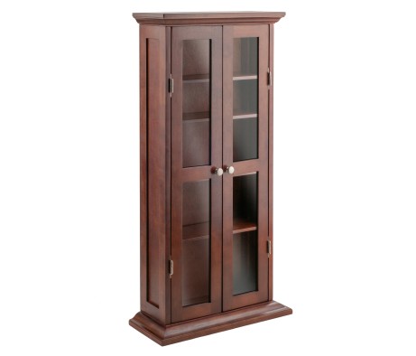 Holden Display Cabinet, 44' High, 22' Wide, Walnut