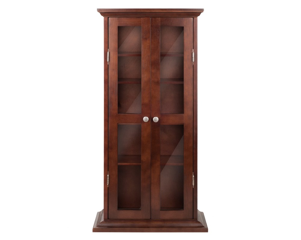 Holden Display Cabinet, 44' High, 22' Wide, Walnut