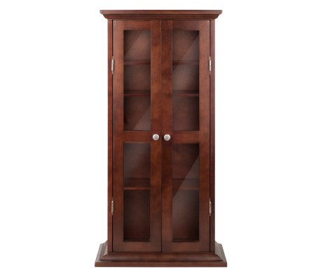 Holden Display Cabinet, 44' High, 22' Wide, Walnut