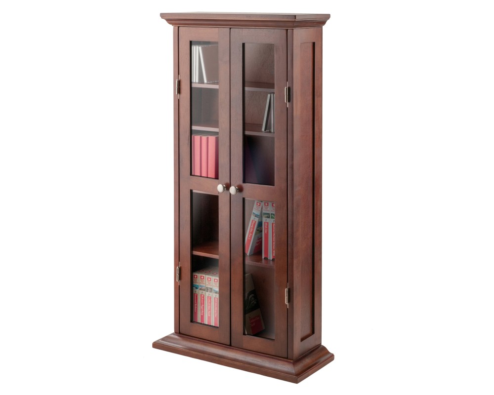 Holden Display Cabinet, 44' High, 22' Wide, Walnut