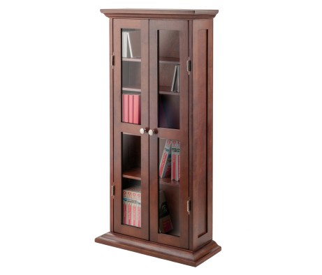 Holden Display Cabinet, 44' High, 22' Wide, Walnut