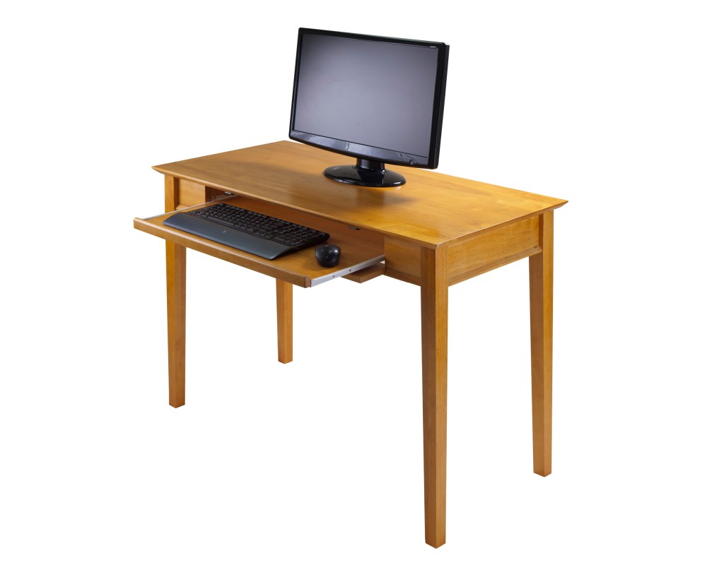 Studio Computer Desk, 29' Tall, 42' Wide, Honey