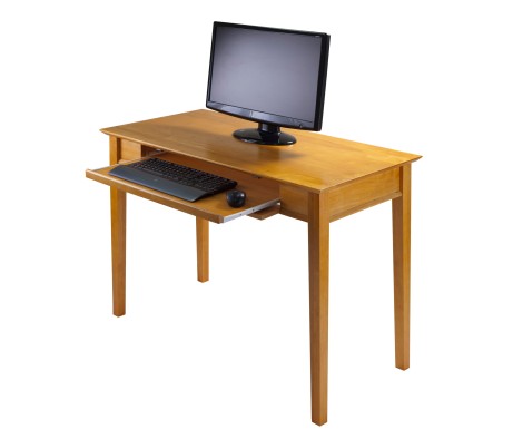 Studio Computer Desk, 29' Tall, 42' Wide, Honey