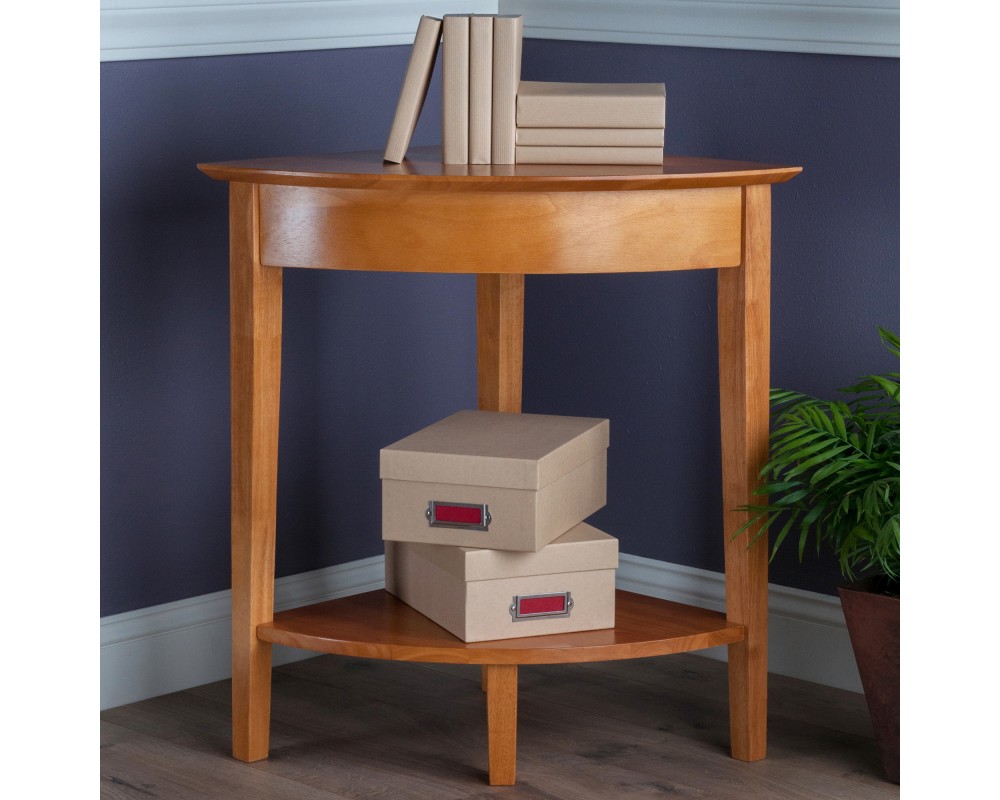 Studio Corner Table, 29' High, 20' Wide, Honey