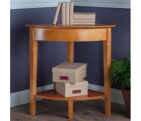 Studio Corner Table, 29' High, 20' Wide, Honey