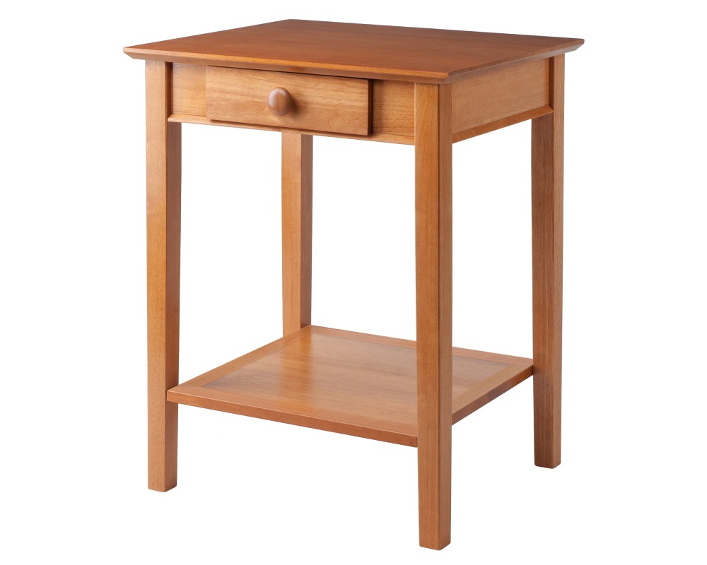 Studio End Table, 29' High, 23' Wide, Honey