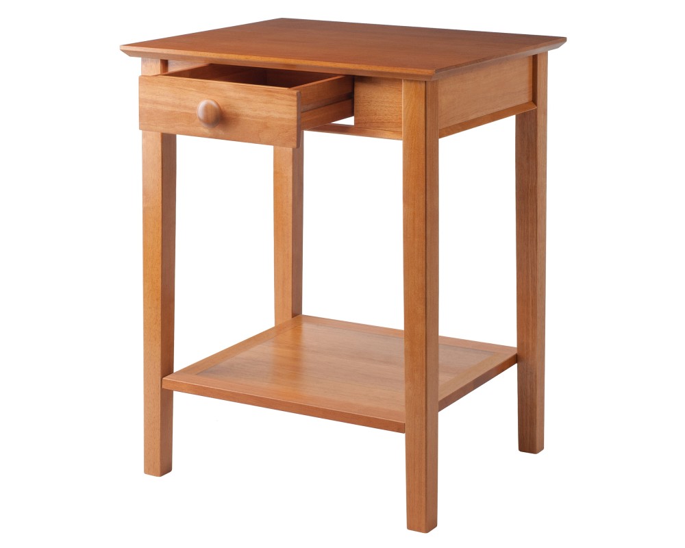 Studio End Table, 29' High, 23' Wide, Honey