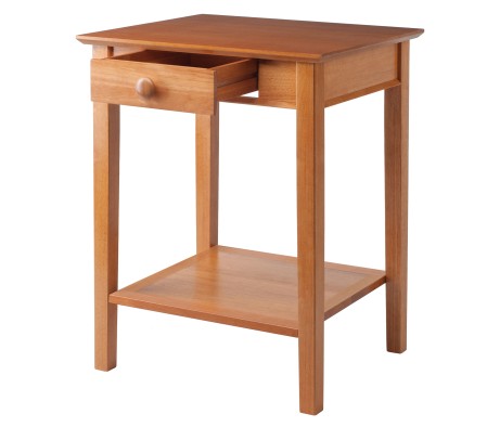 Studio End Table, 29' High, 23' Wide, Honey