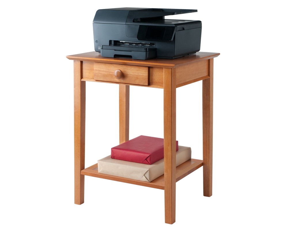 Studio End Table, 29' High, 23' Wide, Honey