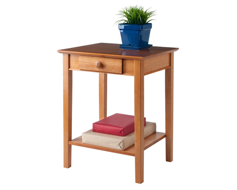 Studio End Table, 29' High, 23' Wide, Honey
