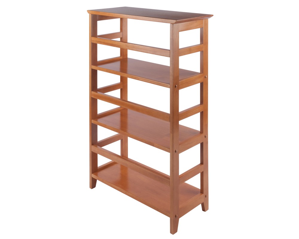 Studio Bookshelf, 4 Shelves, 42' Tall, 26' Wide, Honey