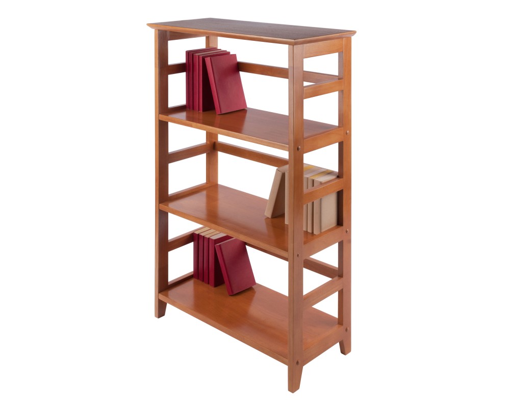 Studio Bookshelf, 4 Shelves, 42' Tall, 26' Wide, Honey