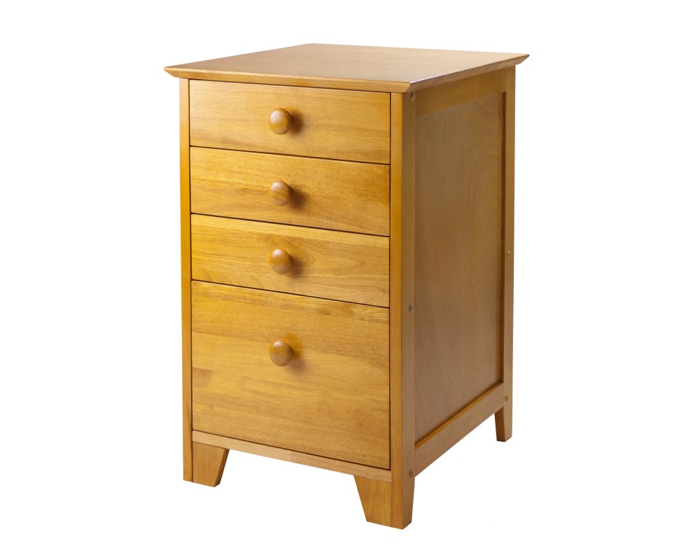 Studio File Cabinet, 4 Drawers, 29' Tall, 18' Wide, 20' Deep, Honey