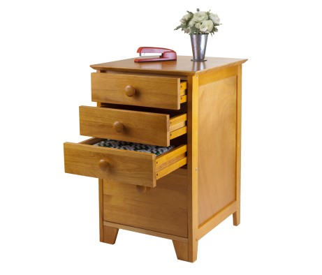 Studio File Cabinet, 4 Drawers, 29' Tall, 18' Wide, 20' Deep, Honey