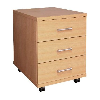 Monolith Mobile Cabinet, 3 Drawers, 406x518x534 cm